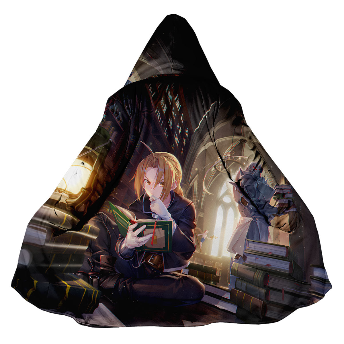 Fullmetal Alchemist Edward Elric Library Reading Anime Apparel