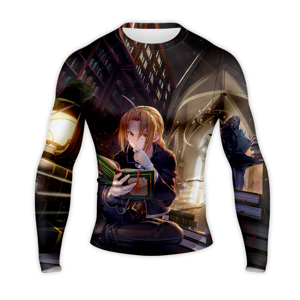 Fullmetal Alchemist Edward Elric Library Reading Anime Apparel
