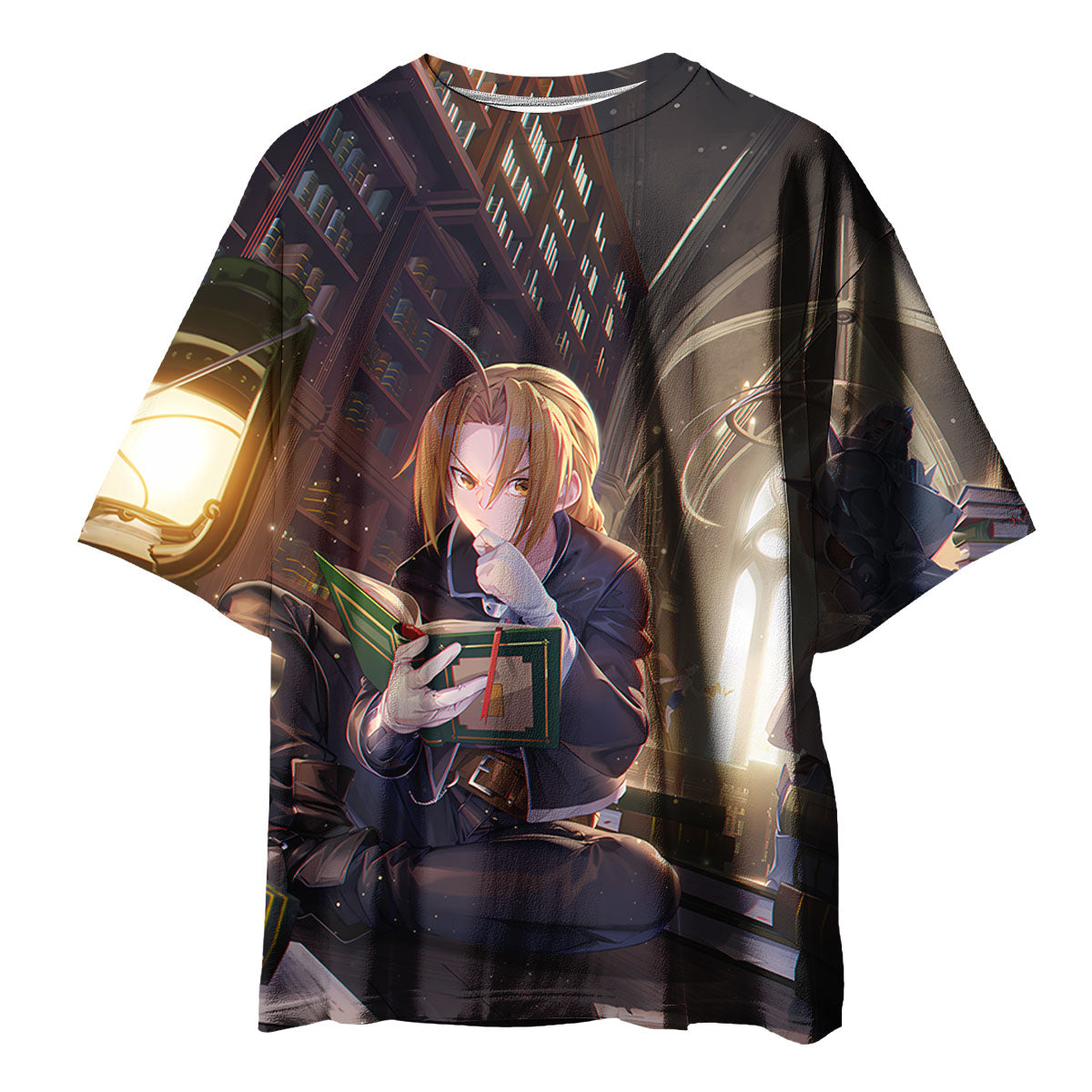 Fullmetal Alchemist Edward Elric Library Reading Anime Apparel