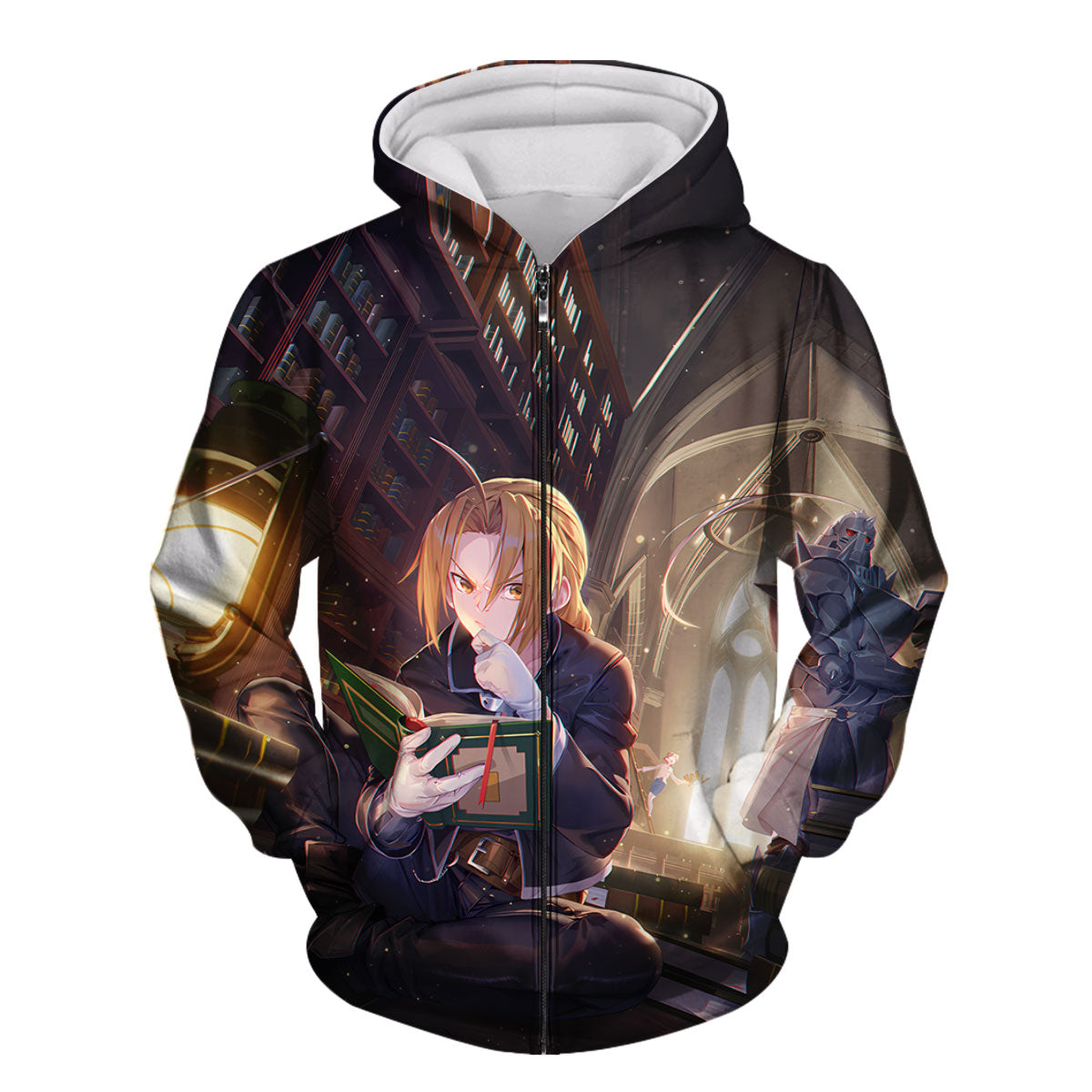 Fullmetal Alchemist Edward Elric Library Reading Anime Apparel