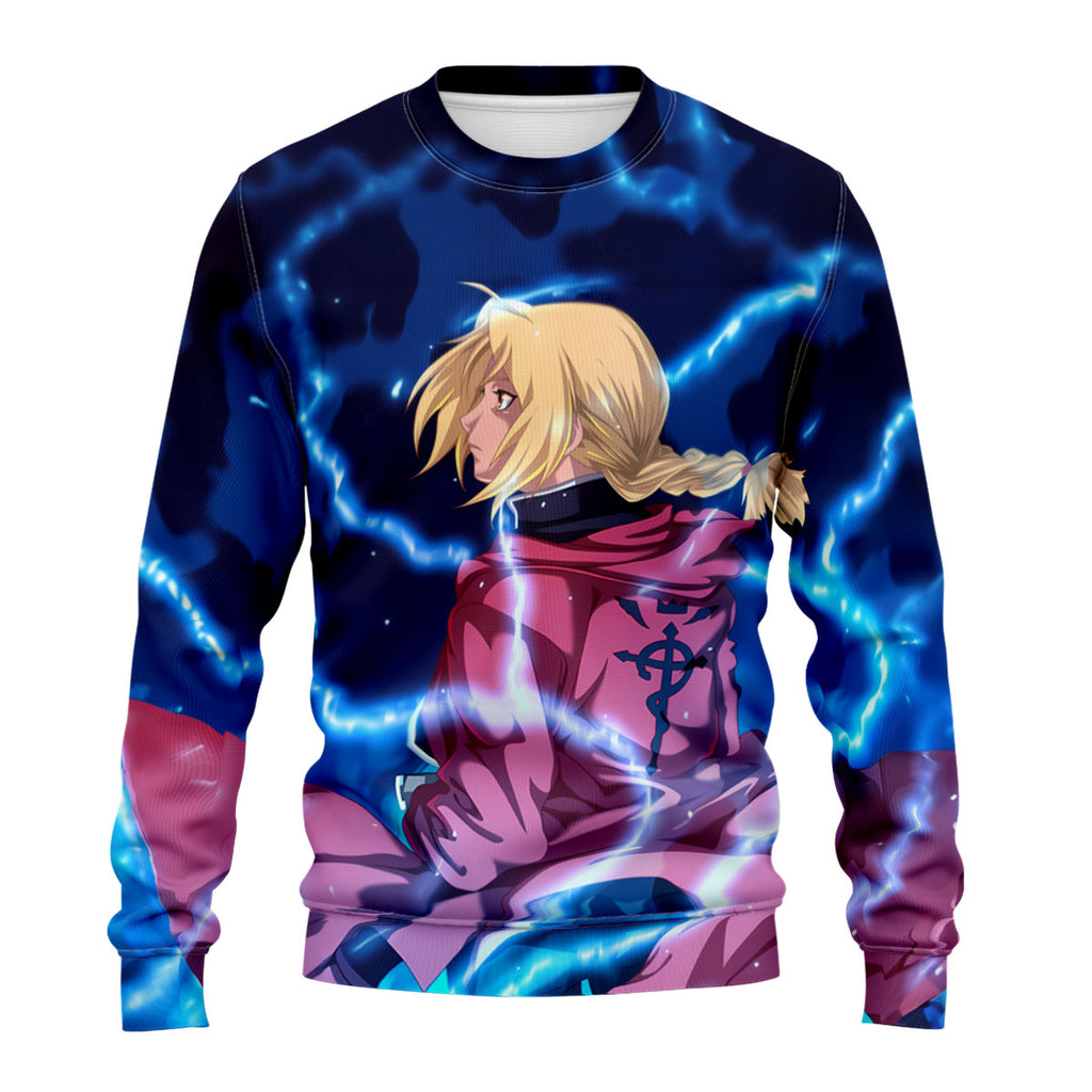Fullmetal Alchemist Edward Elric Lightning Surge Anime Apparel