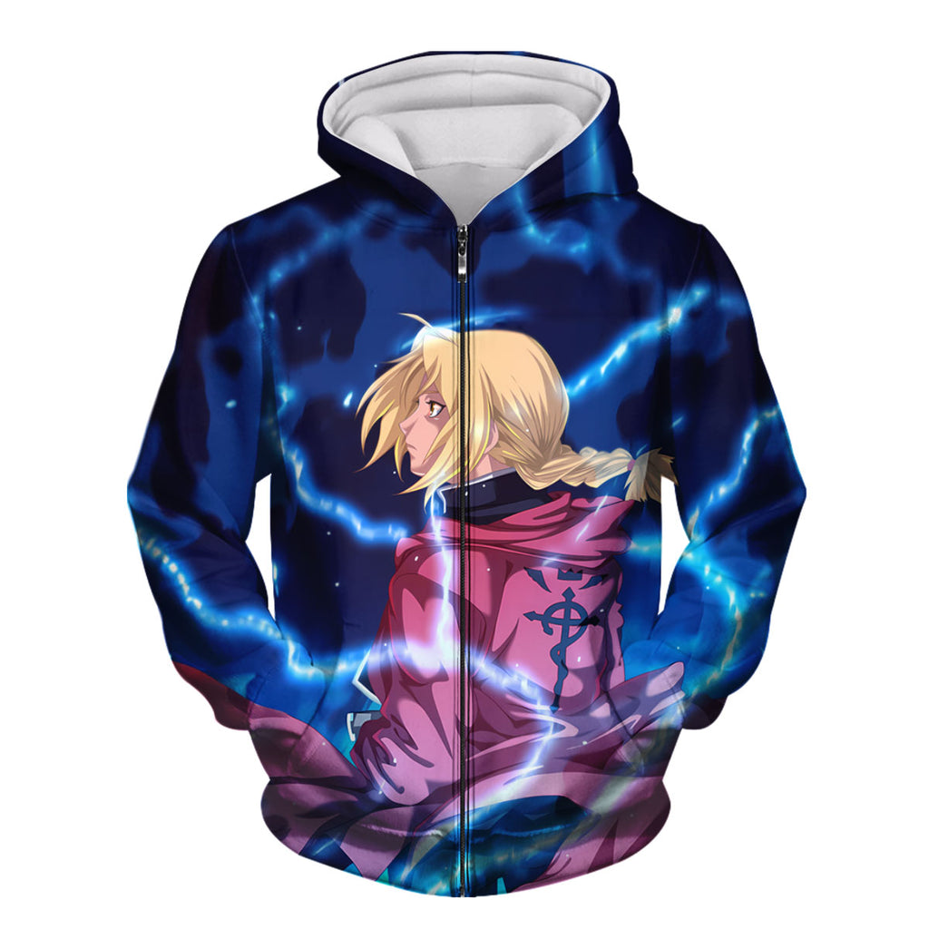 Fullmetal Alchemist Edward Elric Lightning Surge Anime Apparel