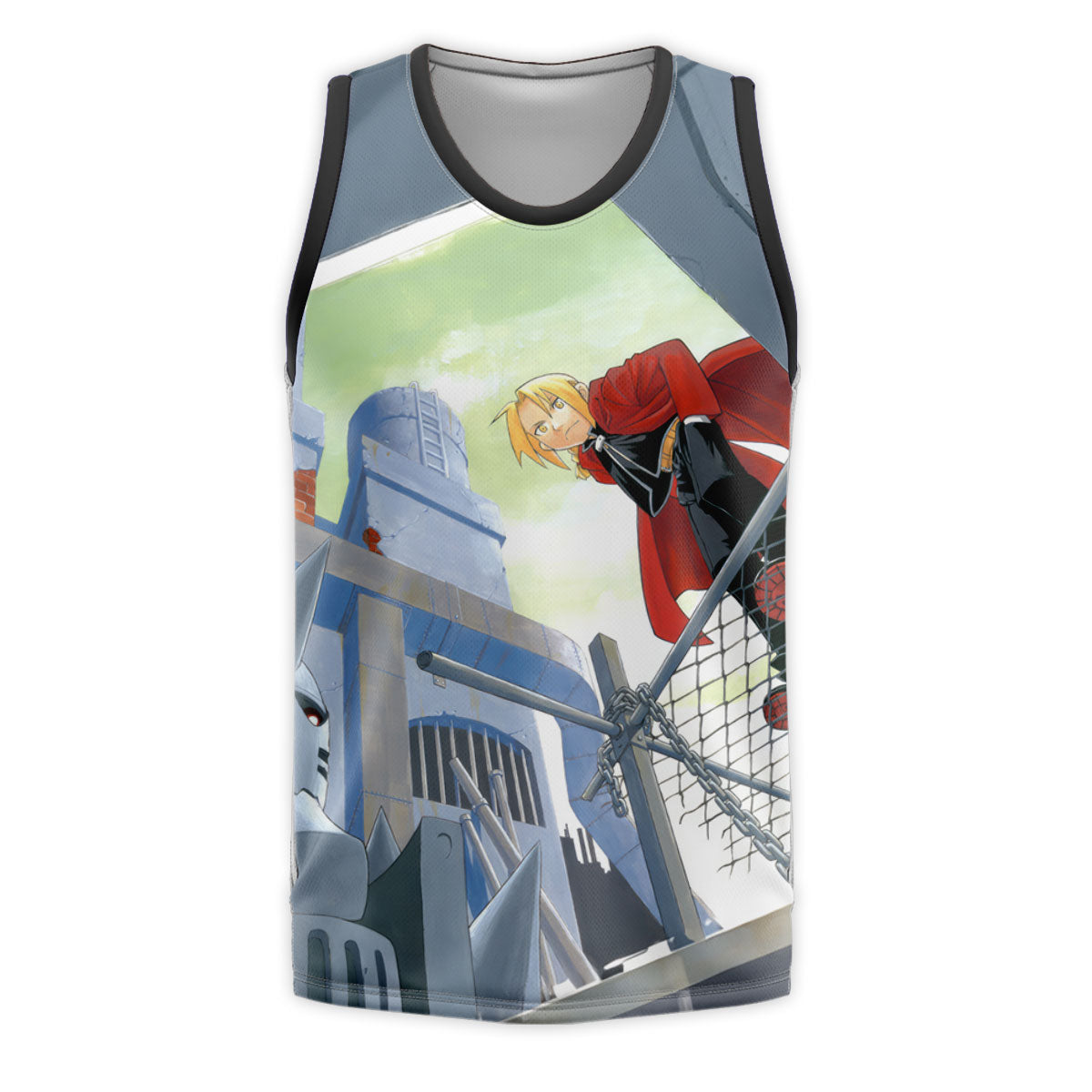 Fullmetal Alchemist Edward Elric Metal Structure Stance Anime Apparel