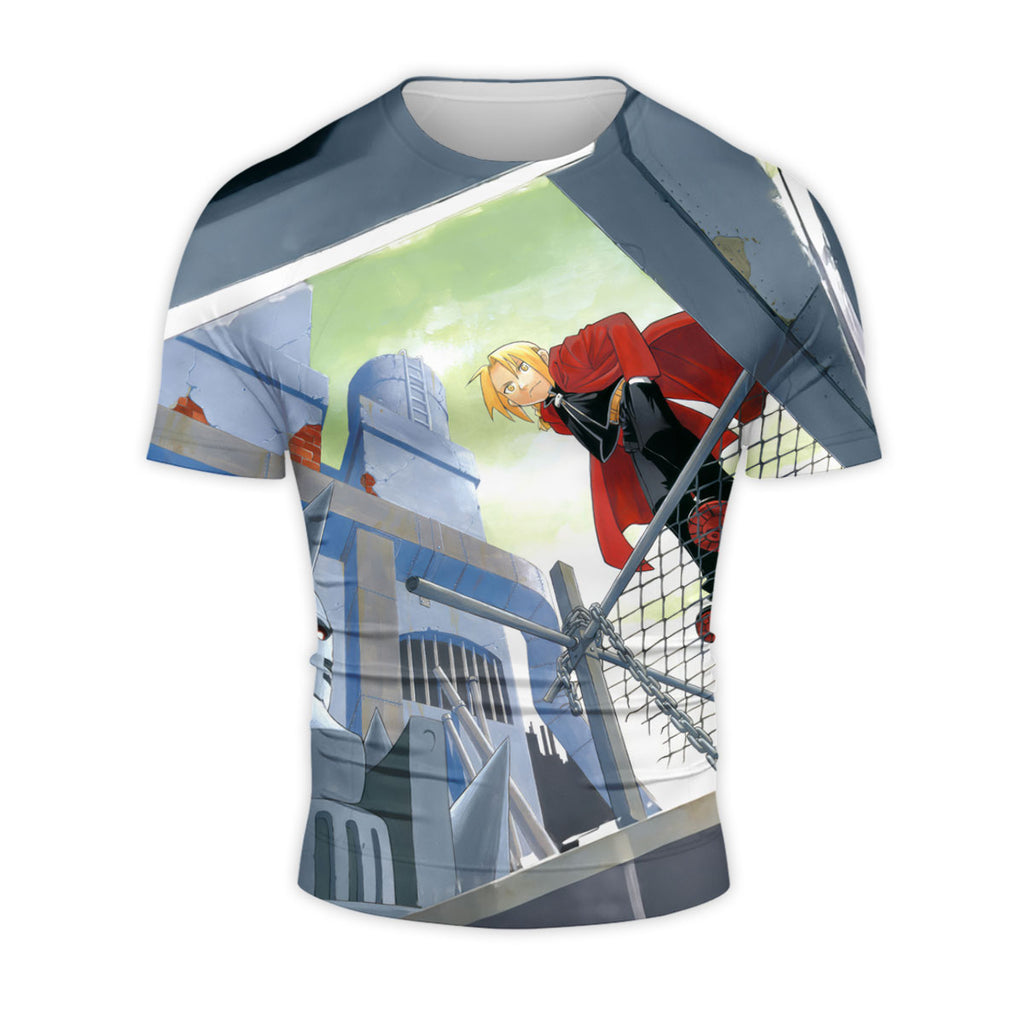 Fullmetal Alchemist Edward Elric Metal Structure Stance Anime Apparel
