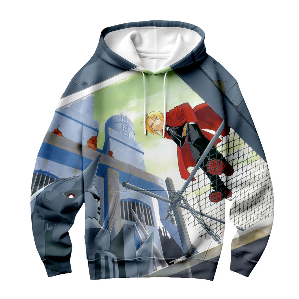 Fullmetal Alchemist Edward Elric Metal Structure Stance Anime Apparel