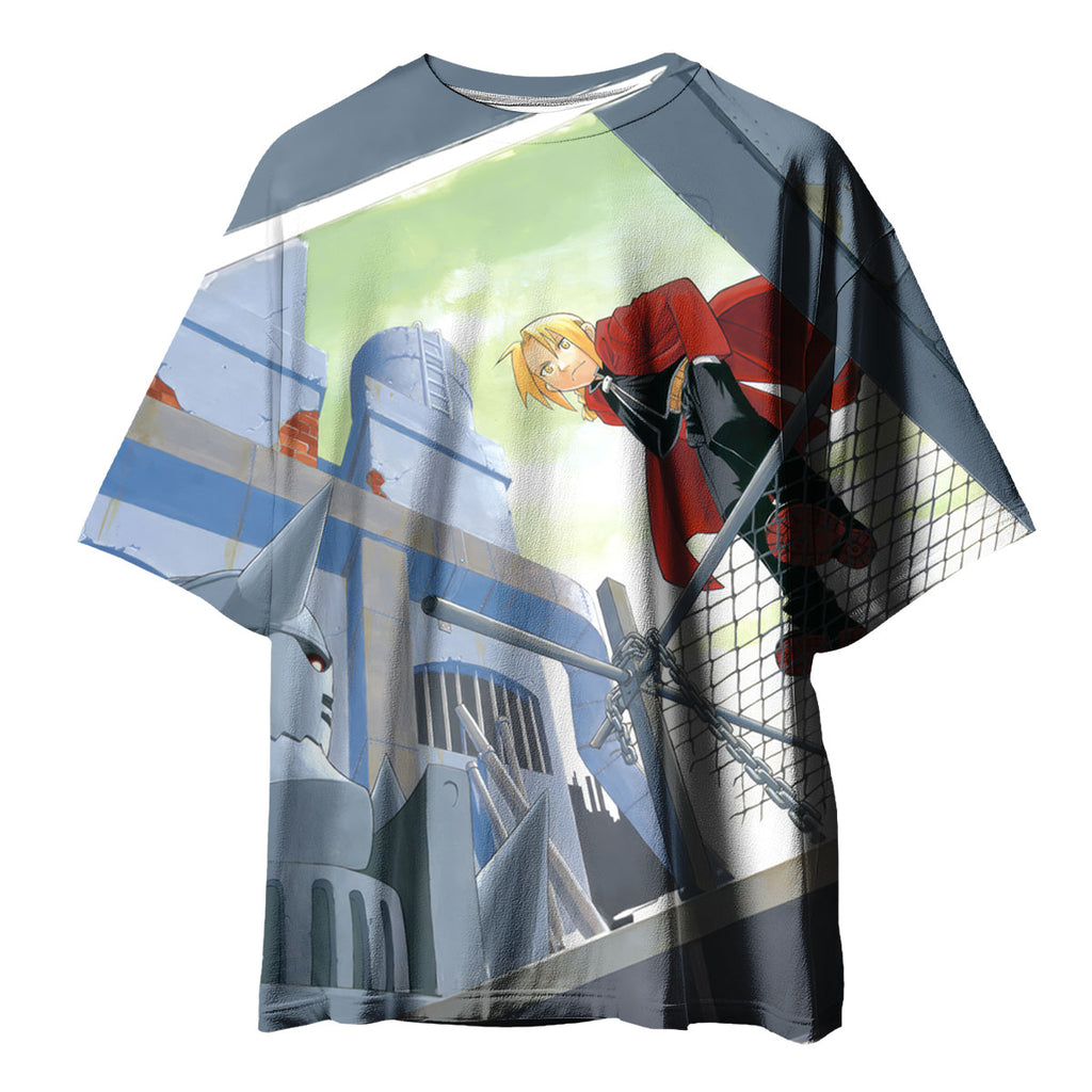 Fullmetal Alchemist Edward Elric Metal Structure Stance Anime Apparel