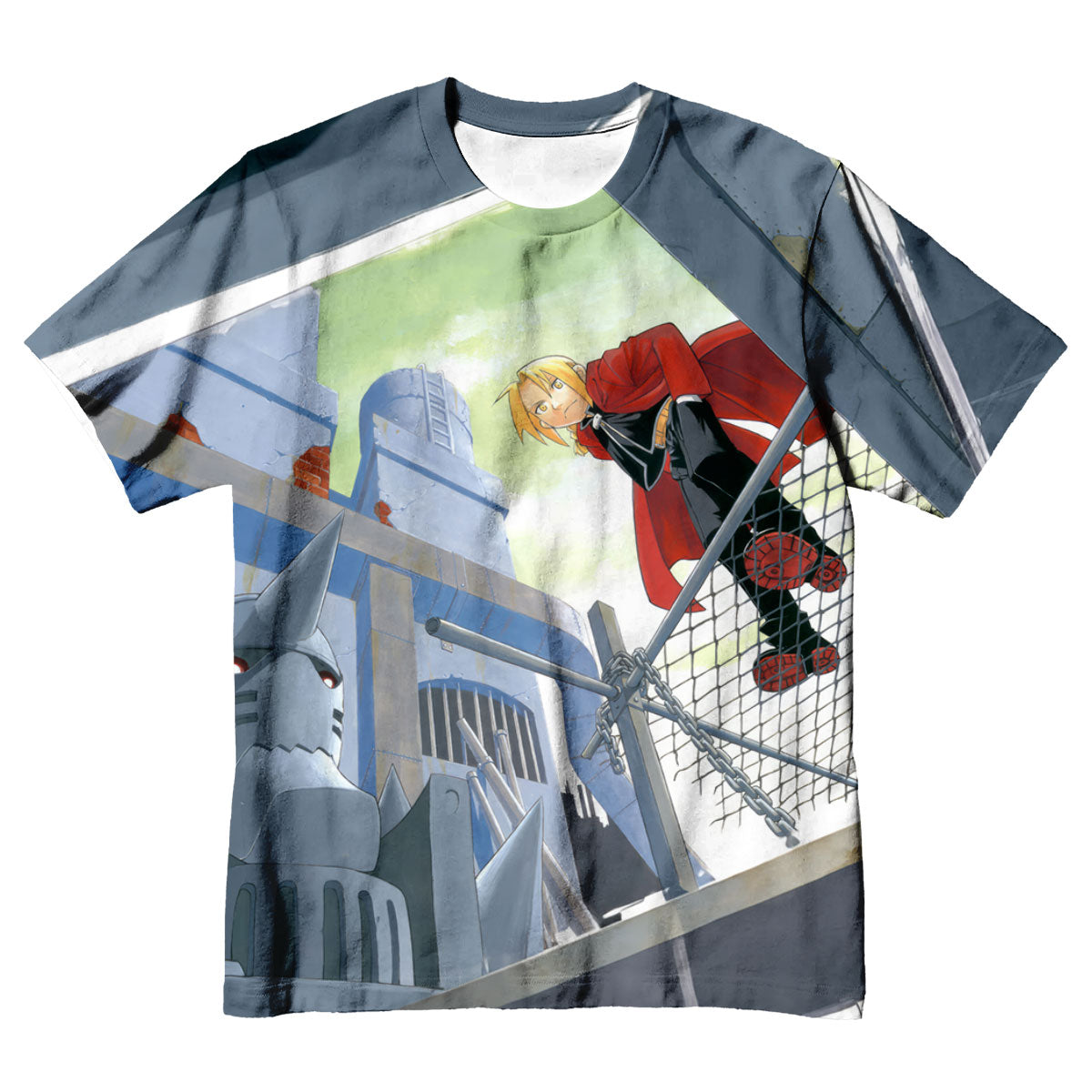 Fullmetal Alchemist Edward Elric Metal Structure Stance Anime Apparel