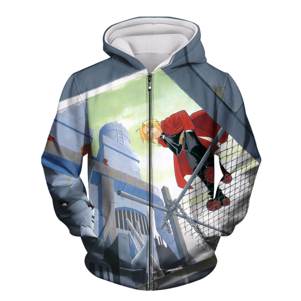 Fullmetal Alchemist Edward Elric Metal Structure Stance Anime Apparel