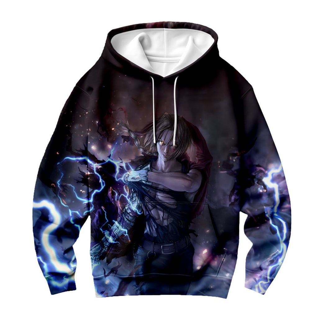 Fullmetal Alchemist Edward Elric Metallic Lightning Anime Apparel