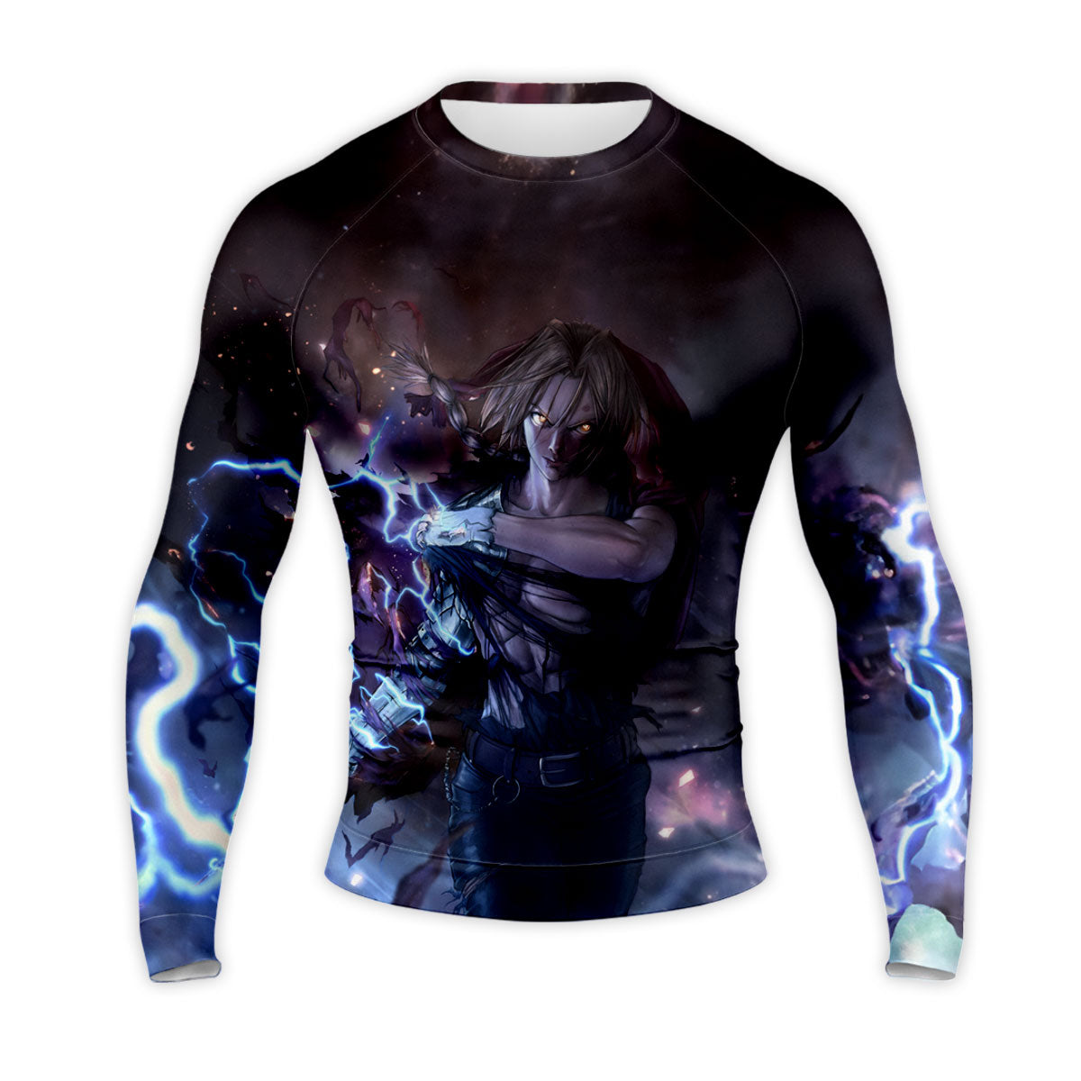 Fullmetal Alchemist Edward Elric Metallic Lightning Anime Apparel