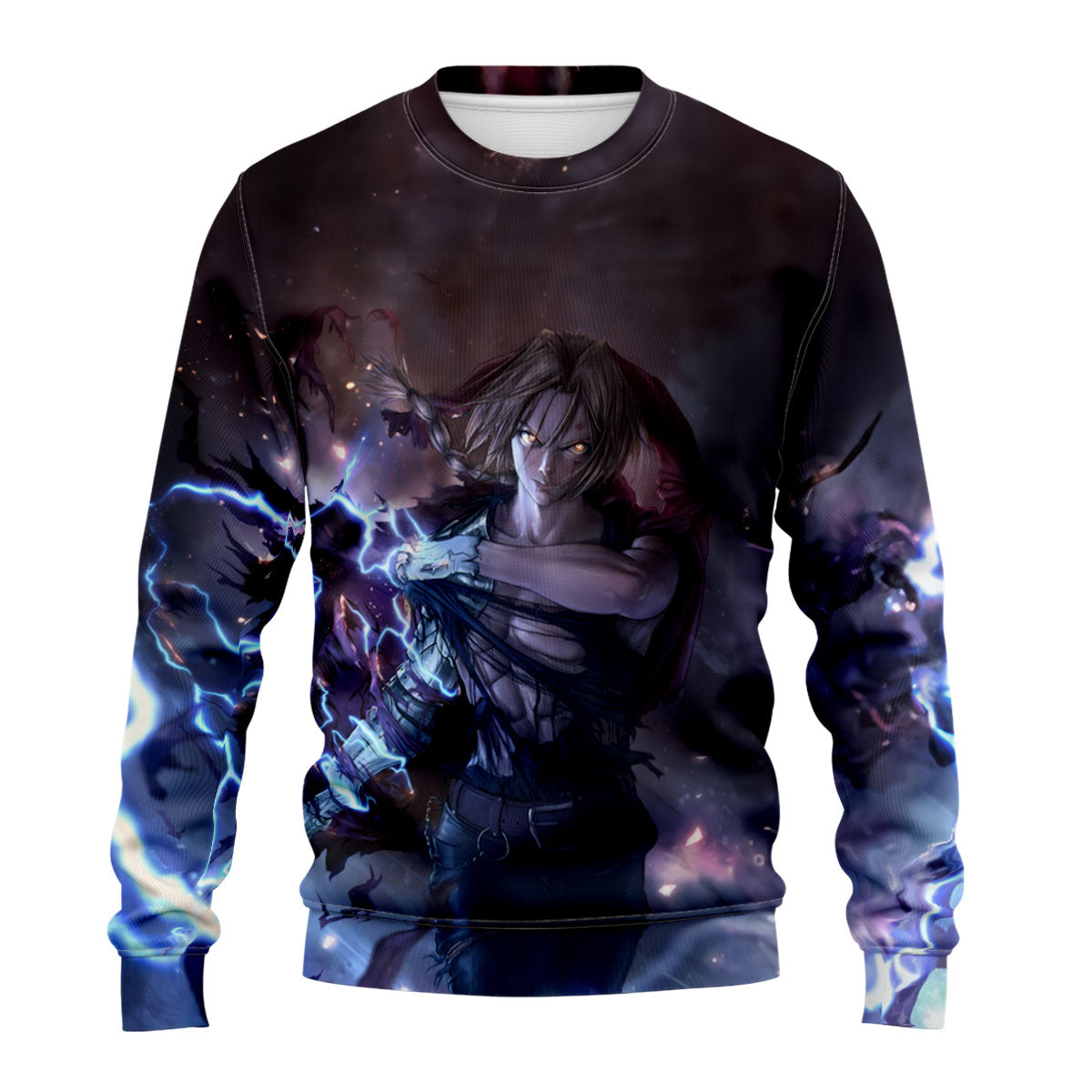 Fullmetal Alchemist Edward Elric Metallic Lightning Anime Apparel