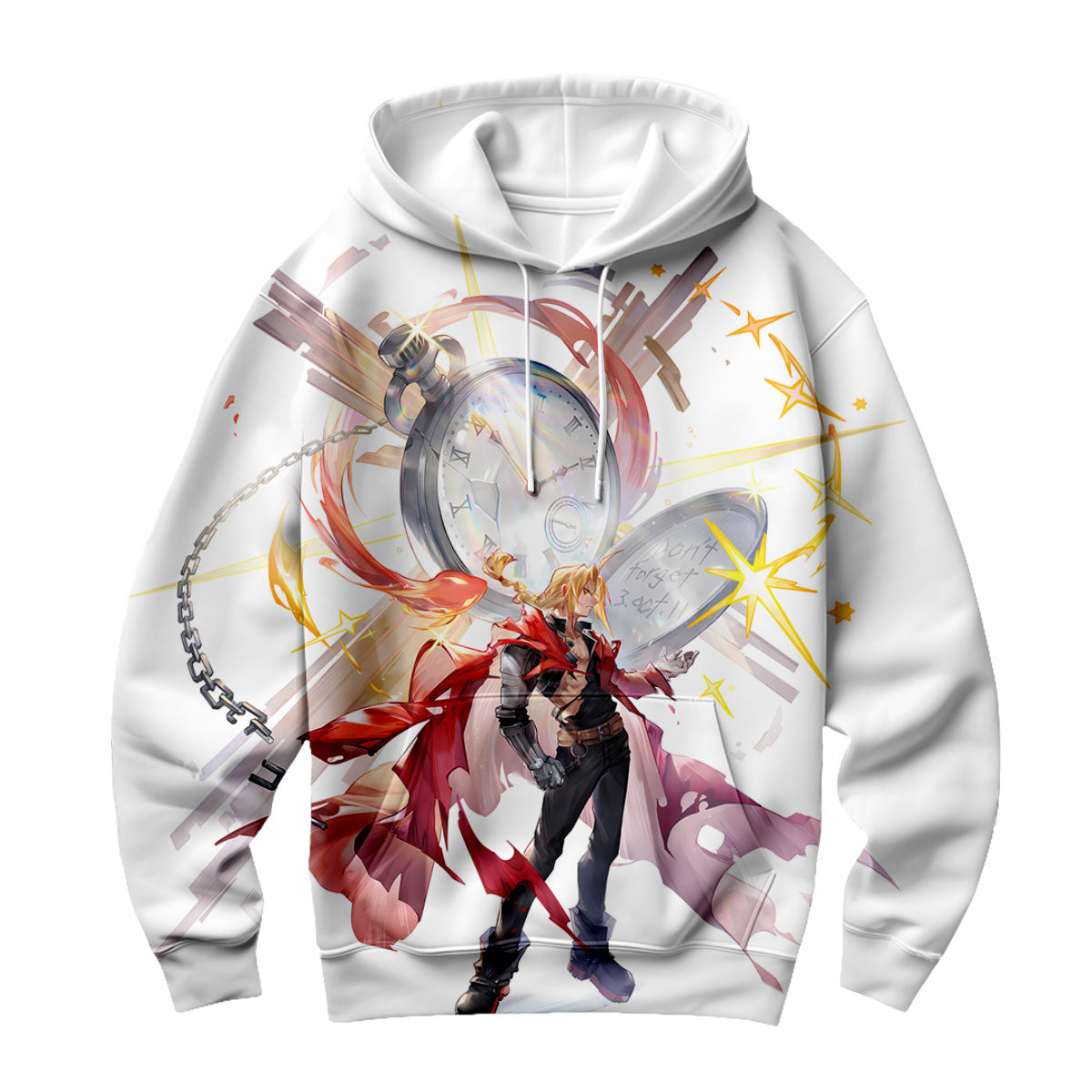 Fullmetal Alchemist Edward Elric Pocket Watch Painting Anime Apparel