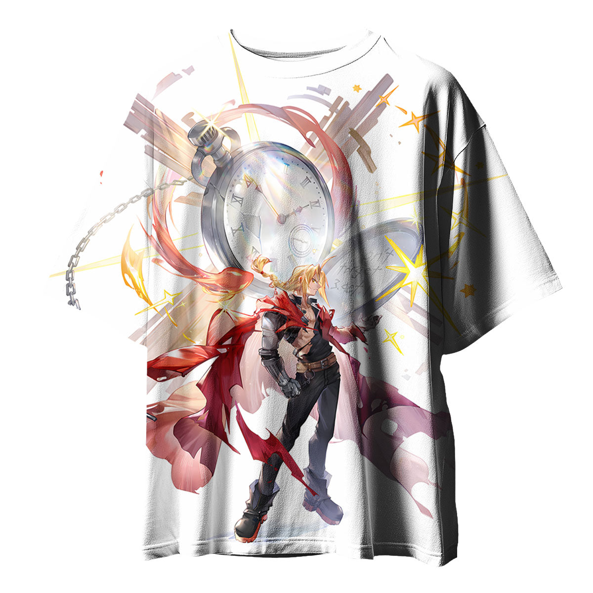Fullmetal Alchemist Edward Elric Pocket Watch Painting Anime Apparel
