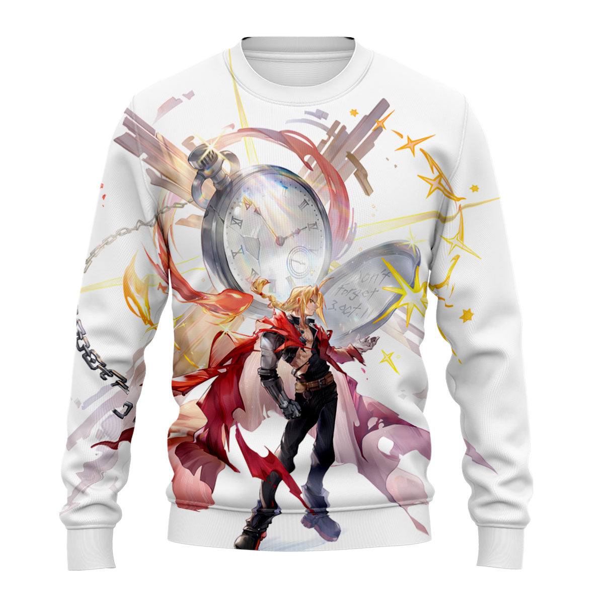 Fullmetal Alchemist Edward Elric Pocket Watch Painting Anime Apparel