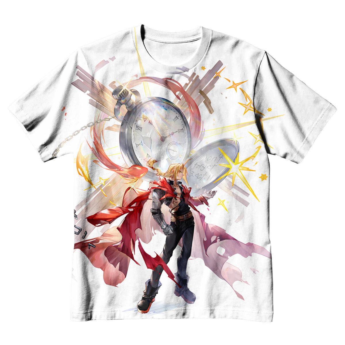 Fullmetal Alchemist Edward Elric Pocket Watch Painting Anime Apparel