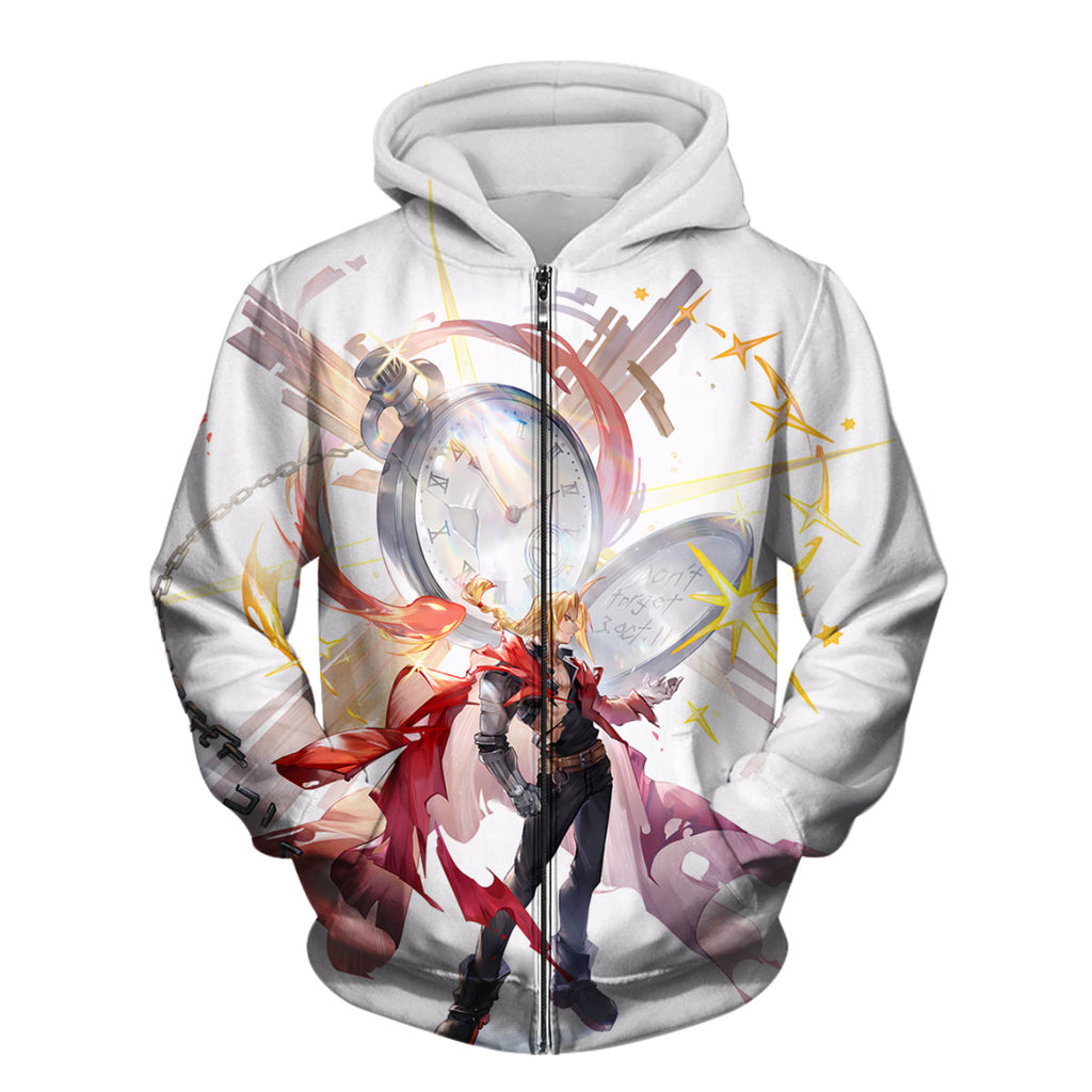 Fullmetal Alchemist Edward Elric Pocket Watch Painting Anime Apparel