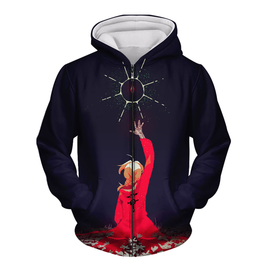 Fullmetal Alchemist Edward Elric Reaching Philosopher Stone Anime Apparel