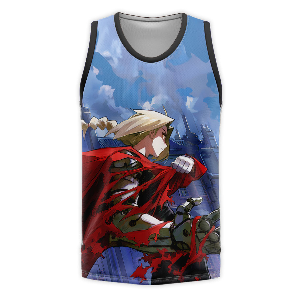 Fullmetal Alchemist Edward Elric Red Cloak Anime Apparel