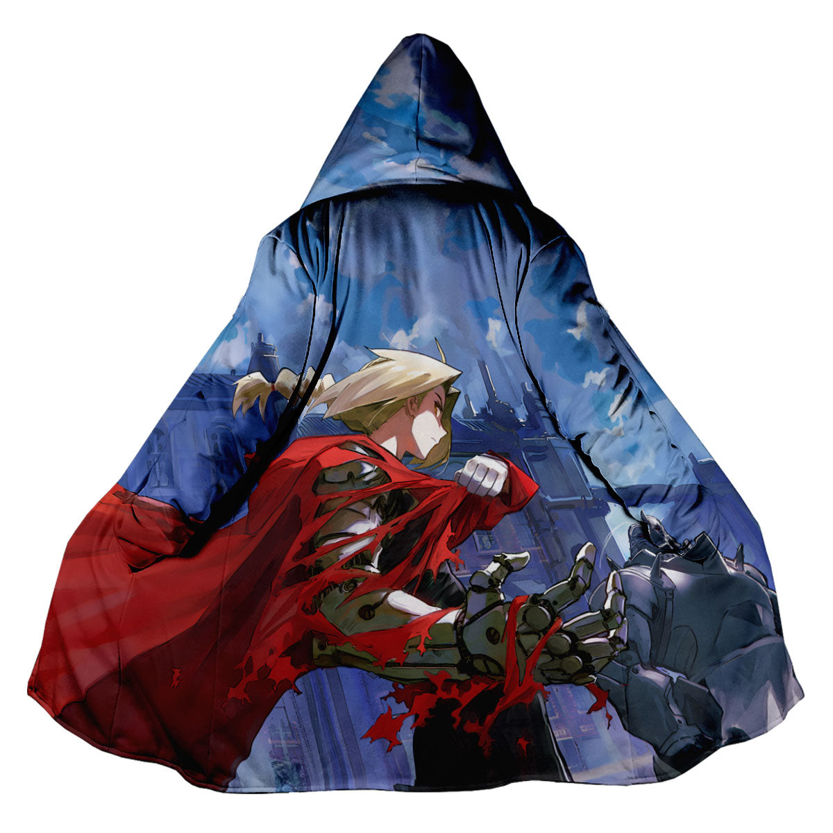 Fullmetal Alchemist Edward Elric Red Cloak Anime Apparel