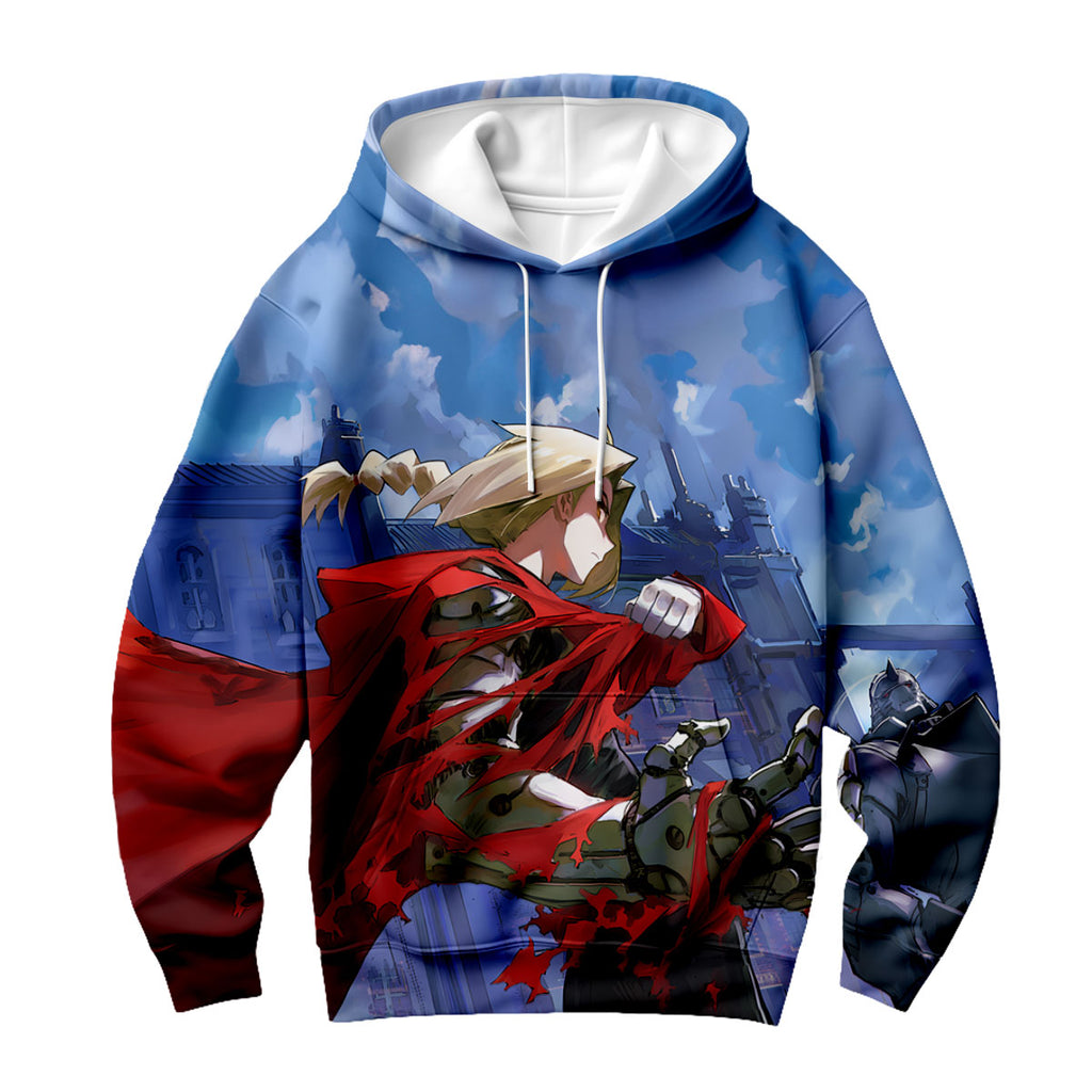 Fullmetal Alchemist Edward Elric Red Cloak Anime Apparel