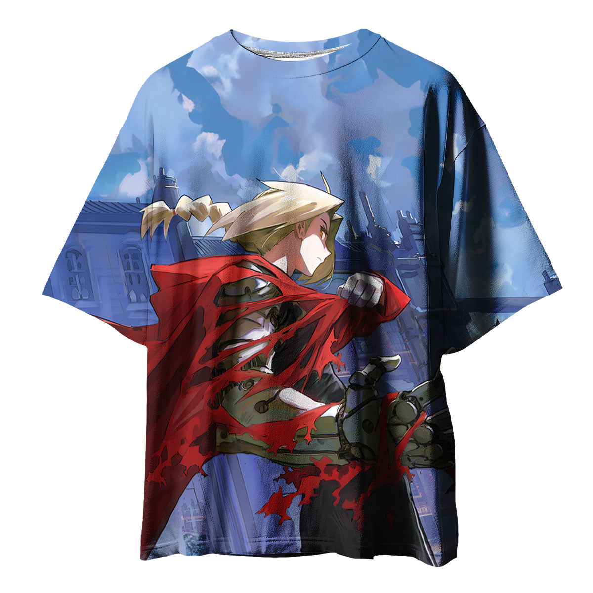 Fullmetal Alchemist Edward Elric Red Cloak Anime Apparel