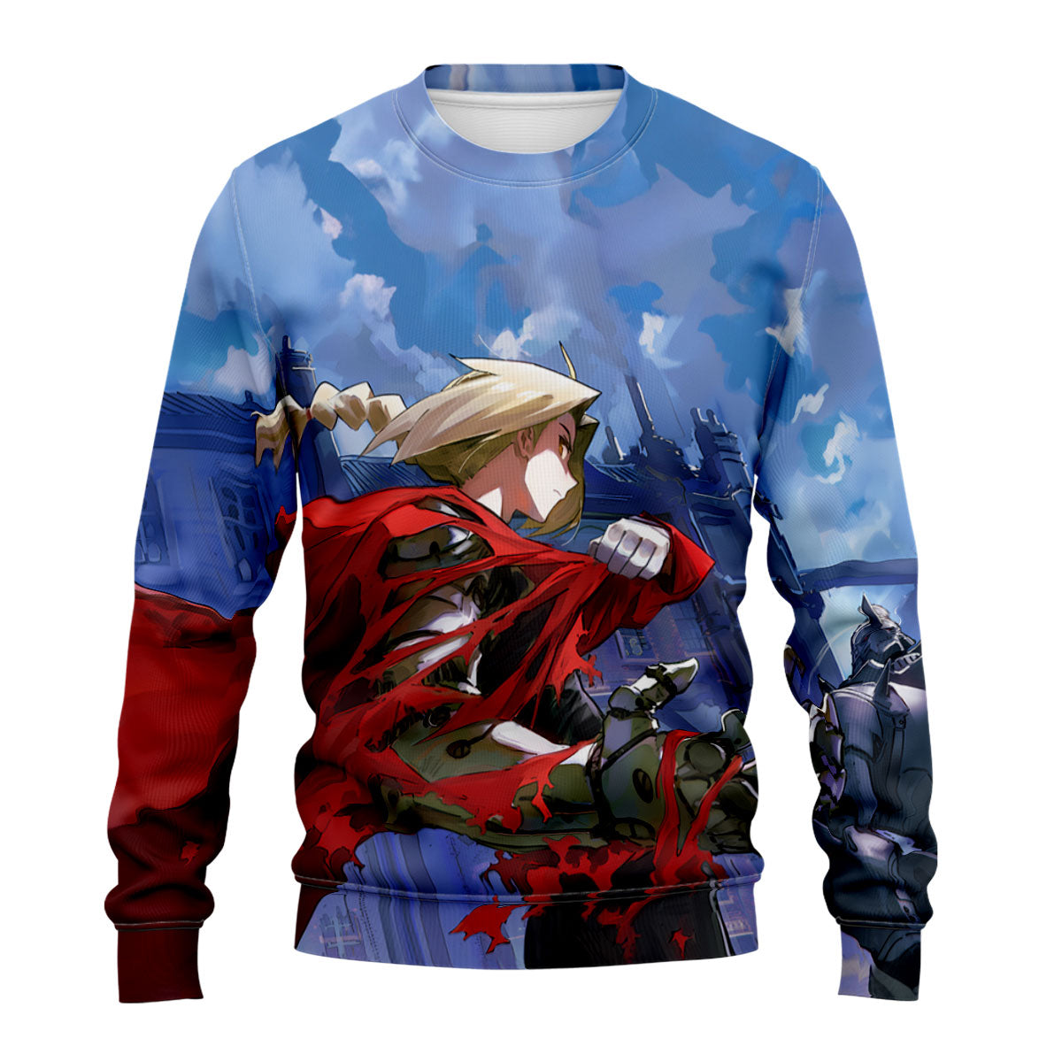 Fullmetal Alchemist Edward Elric Red Cloak Anime Apparel