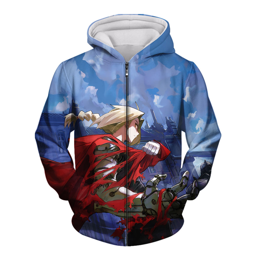Fullmetal Alchemist Edward Elric Red Cloak Anime Apparel