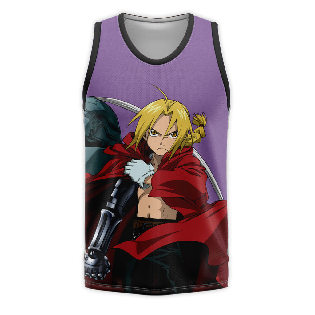 Fullmetal Alchemist Edward Elric Red Cloak Front Anime Apparel