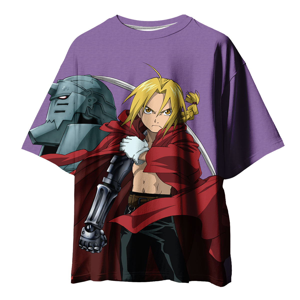 Fullmetal Alchemist Edward Elric Red Cloak Front Anime Apparel