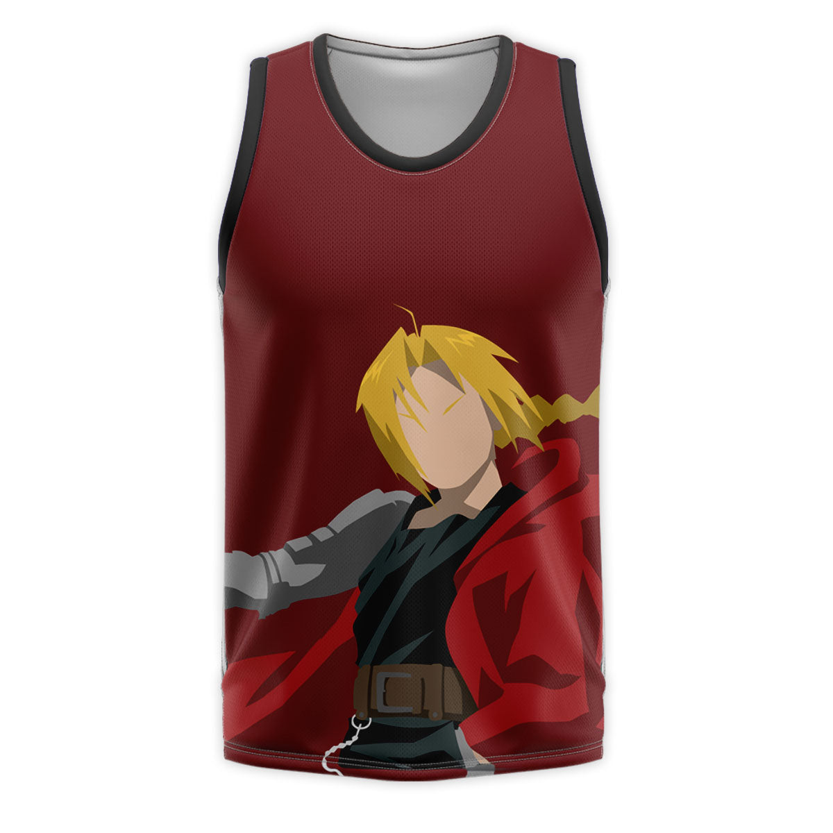 Fullmetal Alchemist Edward Elric Red Cloak Silhouette Anime Apparel
