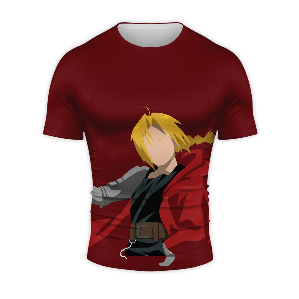 Fullmetal Alchemist Edward Elric Red Cloak Silhouette Anime Apparel