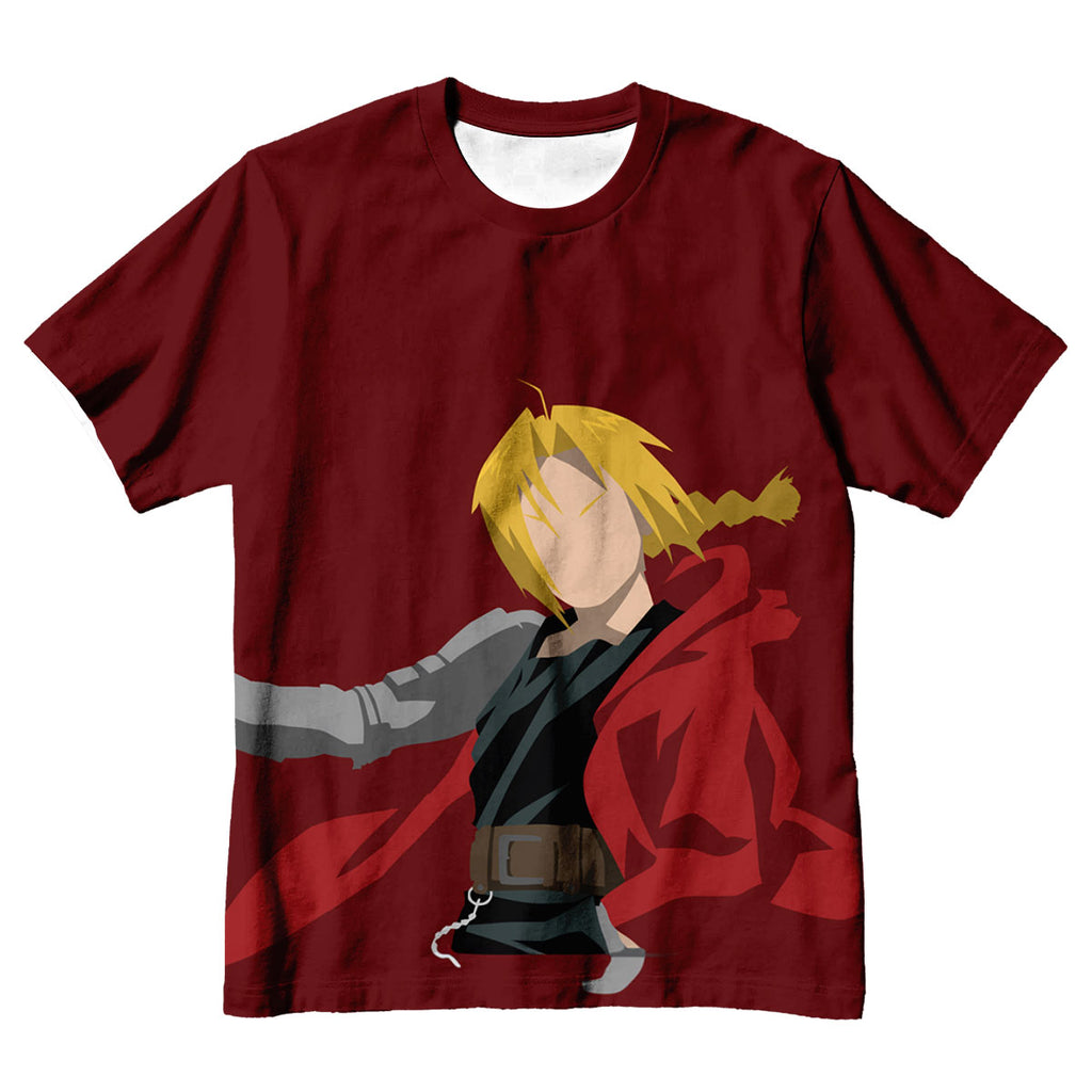 Fullmetal Alchemist Edward Elric Red Cloak Silhouette Anime Apparel
