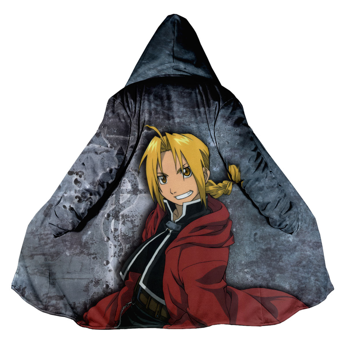 Fullmetal Alchemist Edward Elric Red Cloak Smile Anime Apparel