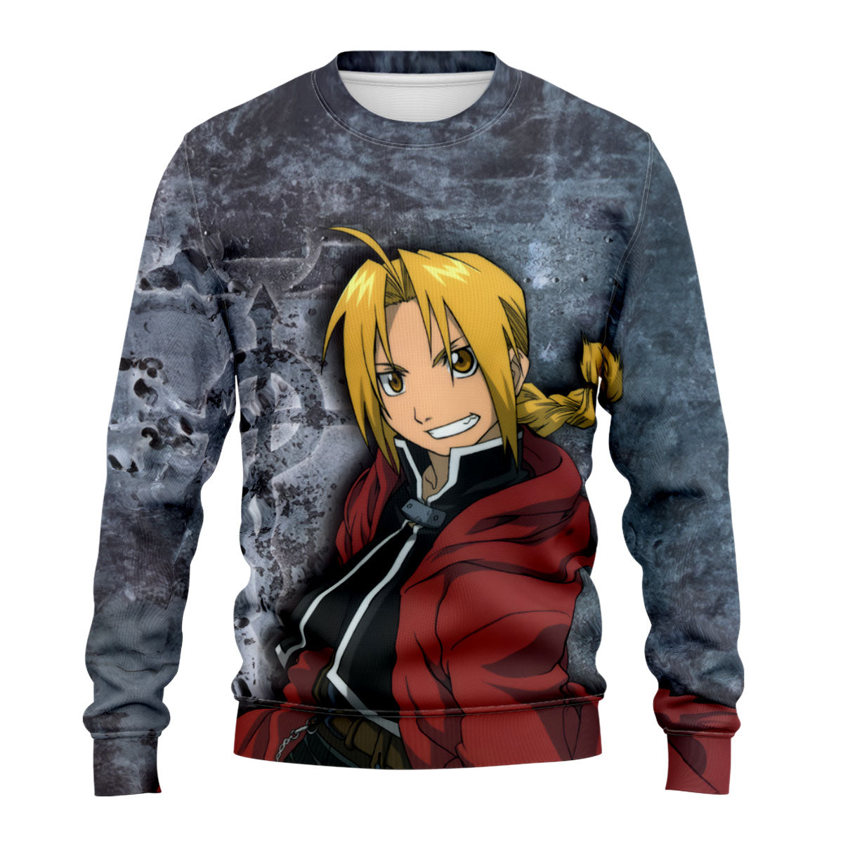 Fullmetal Alchemist Edward Elric Red Cloak Smile Anime Apparel
