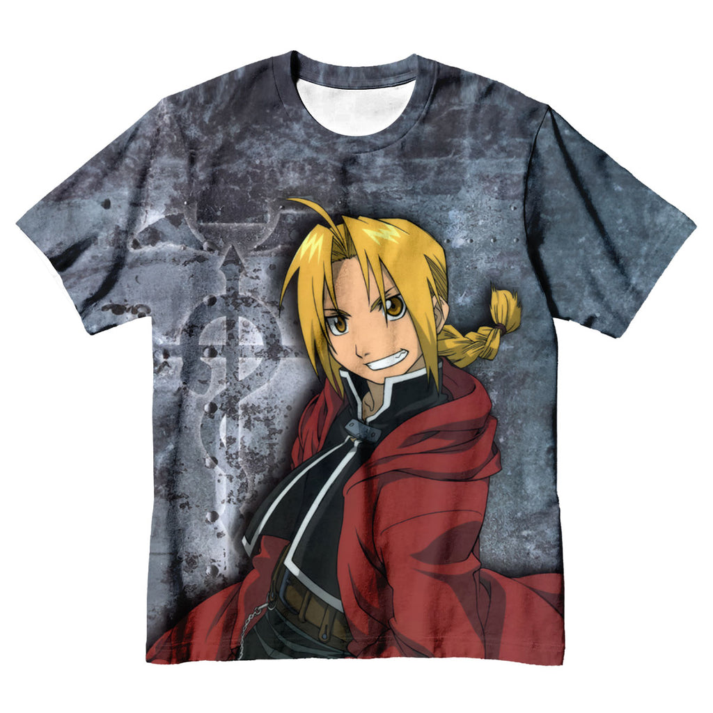 Fullmetal Alchemist Edward Elric Red Cloak Smile Anime Apparel