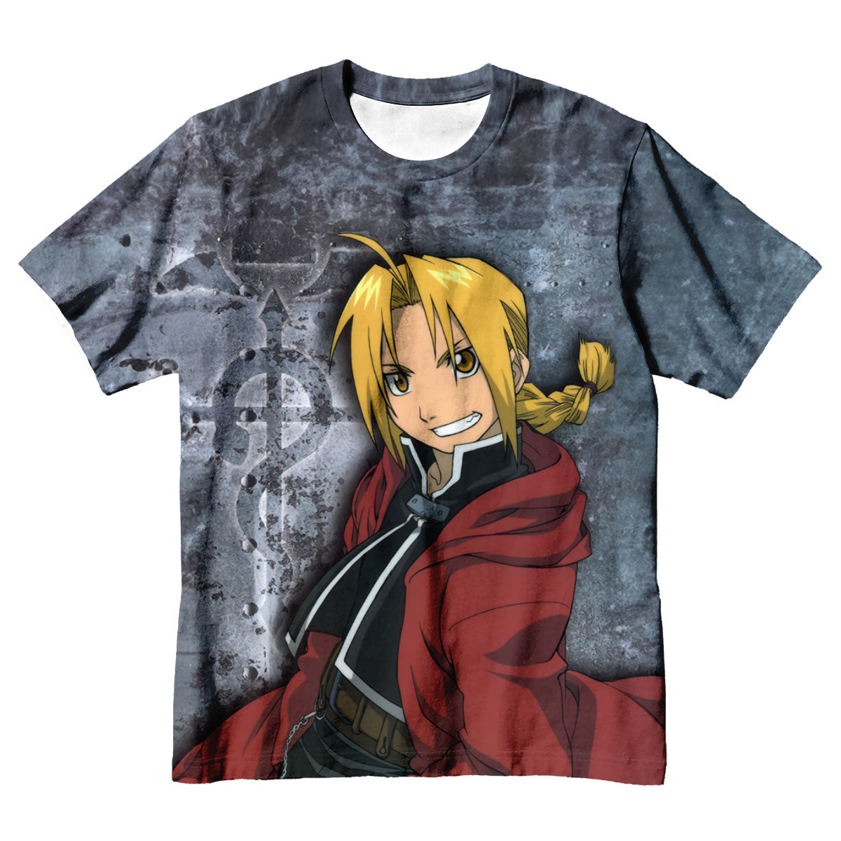 Fullmetal Alchemist Edward Elric Red Cloak Smile Anime Apparel