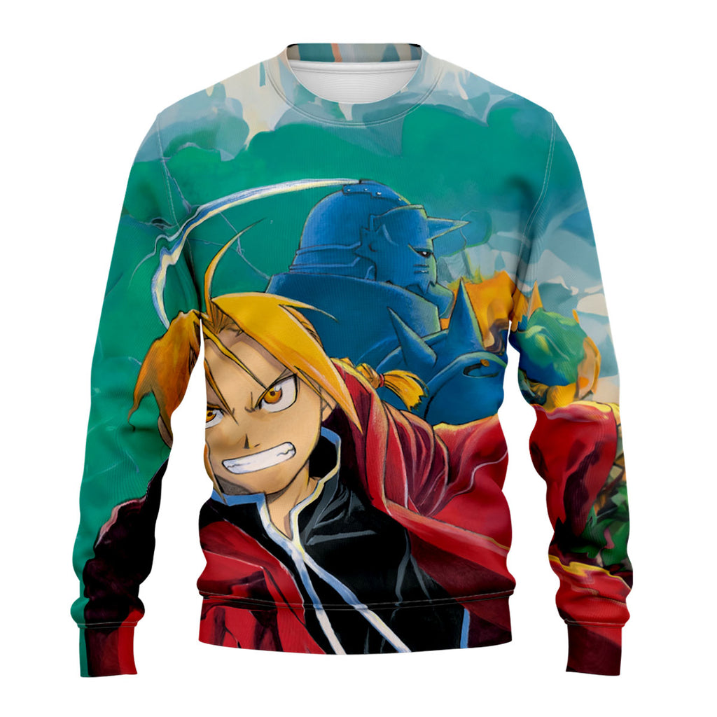 Fullmetal Alchemist Edward Elric Red Coat Anime Apparel