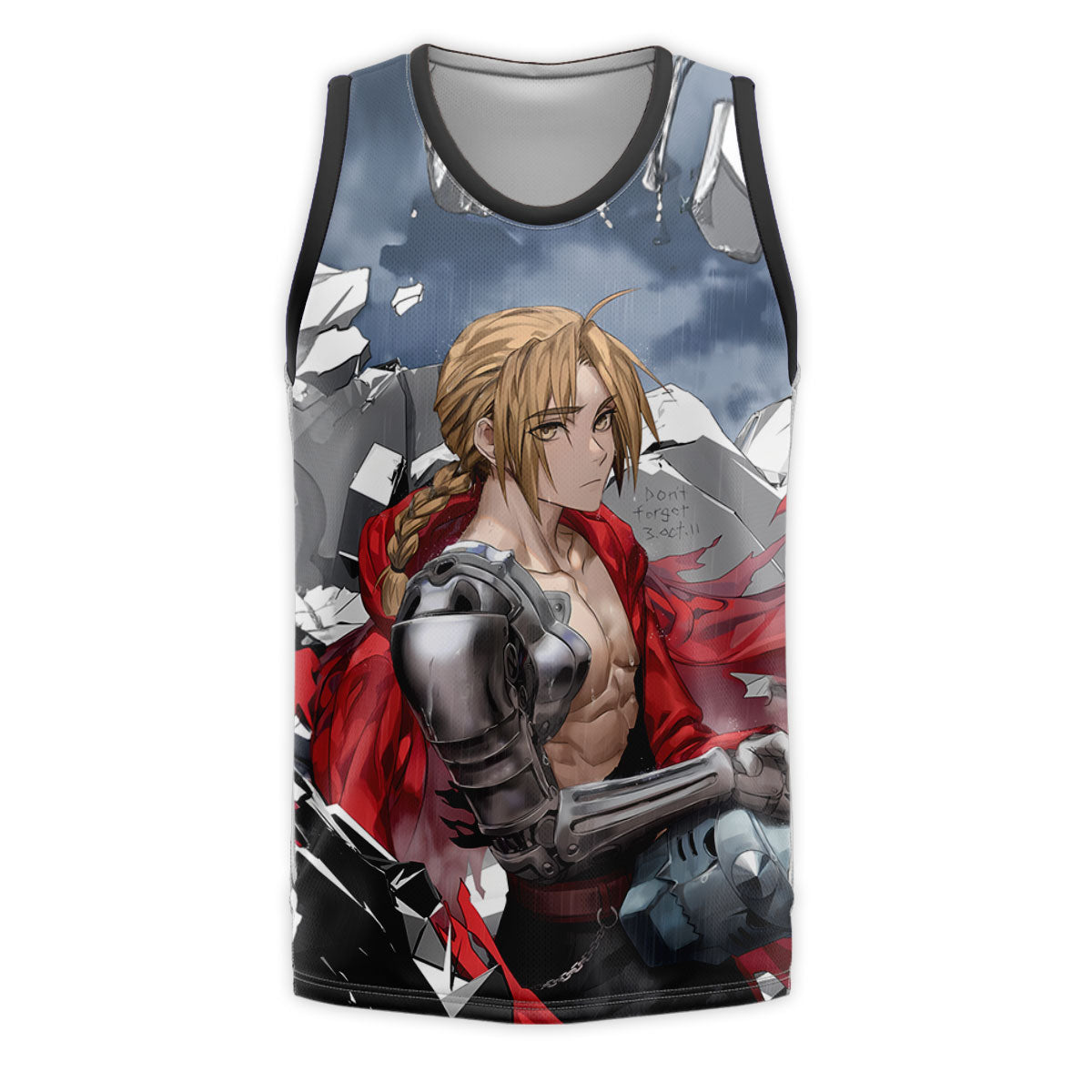 Fullmetal Alchemist Edward Elric Ruined Cityscape Anime Apparel