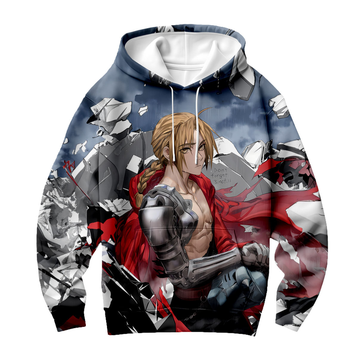 Fullmetal Alchemist Edward Elric Ruined Cityscape Anime Apparel