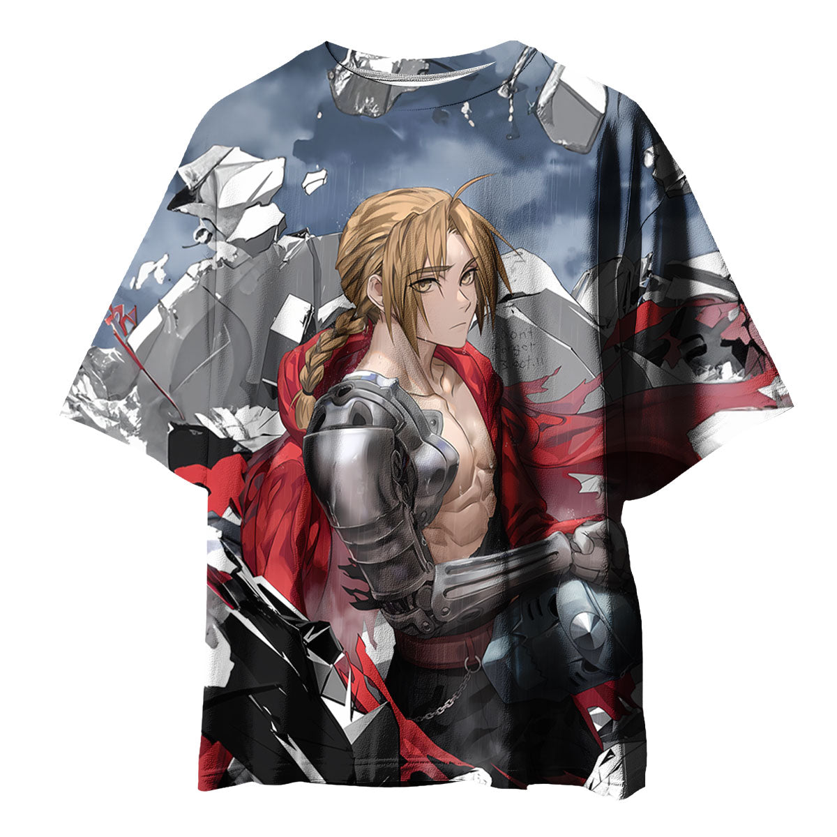 Fullmetal Alchemist Edward Elric Ruined Cityscape Anime Apparel