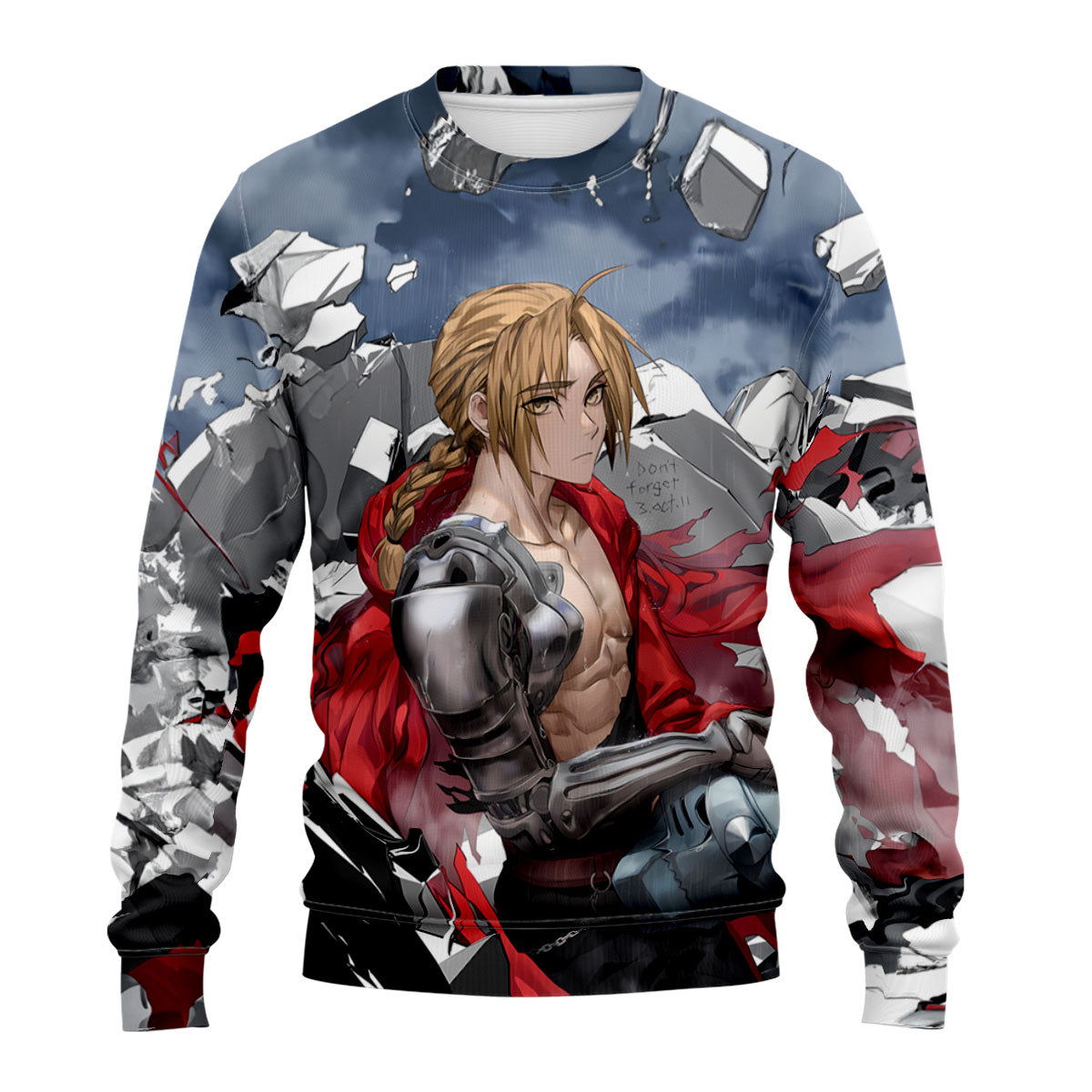 Fullmetal Alchemist Edward Elric Ruined Cityscape Anime Apparel