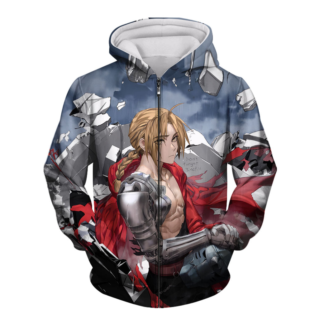Fullmetal Alchemist Edward Elric Ruined Cityscape Anime Apparel