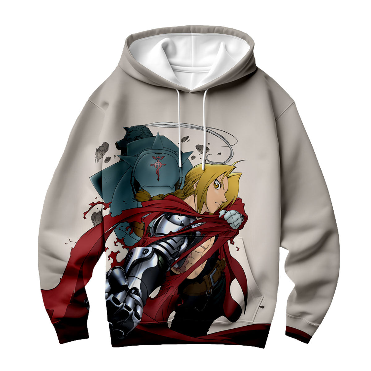 Fullmetal Alchemist Edward Red Cloak Anime Apparel