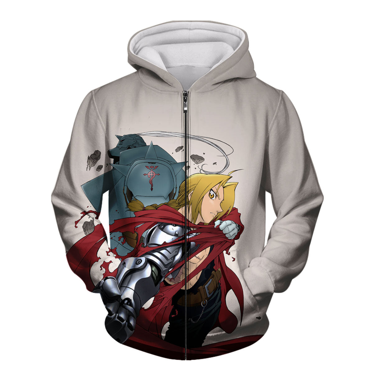 Fullmetal Alchemist Edward Red Cloak Anime Apparel