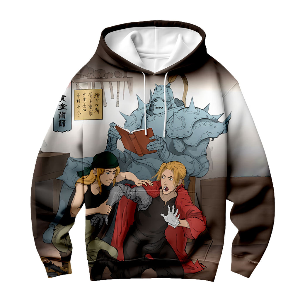 Fullmetal Alchemist Edward Repairing Automail Anime Apparel