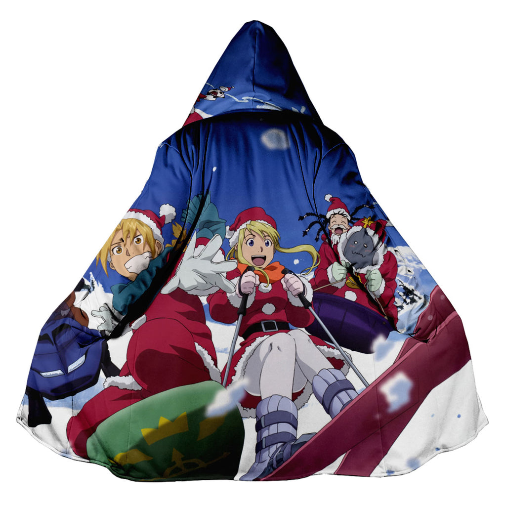 Fullmetal Alchemist Edward Santa Skiing Anime Apparel