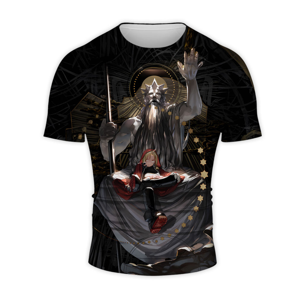 Fullmetal Alchemist Edward Sitting Divine Throne Anime Apparel