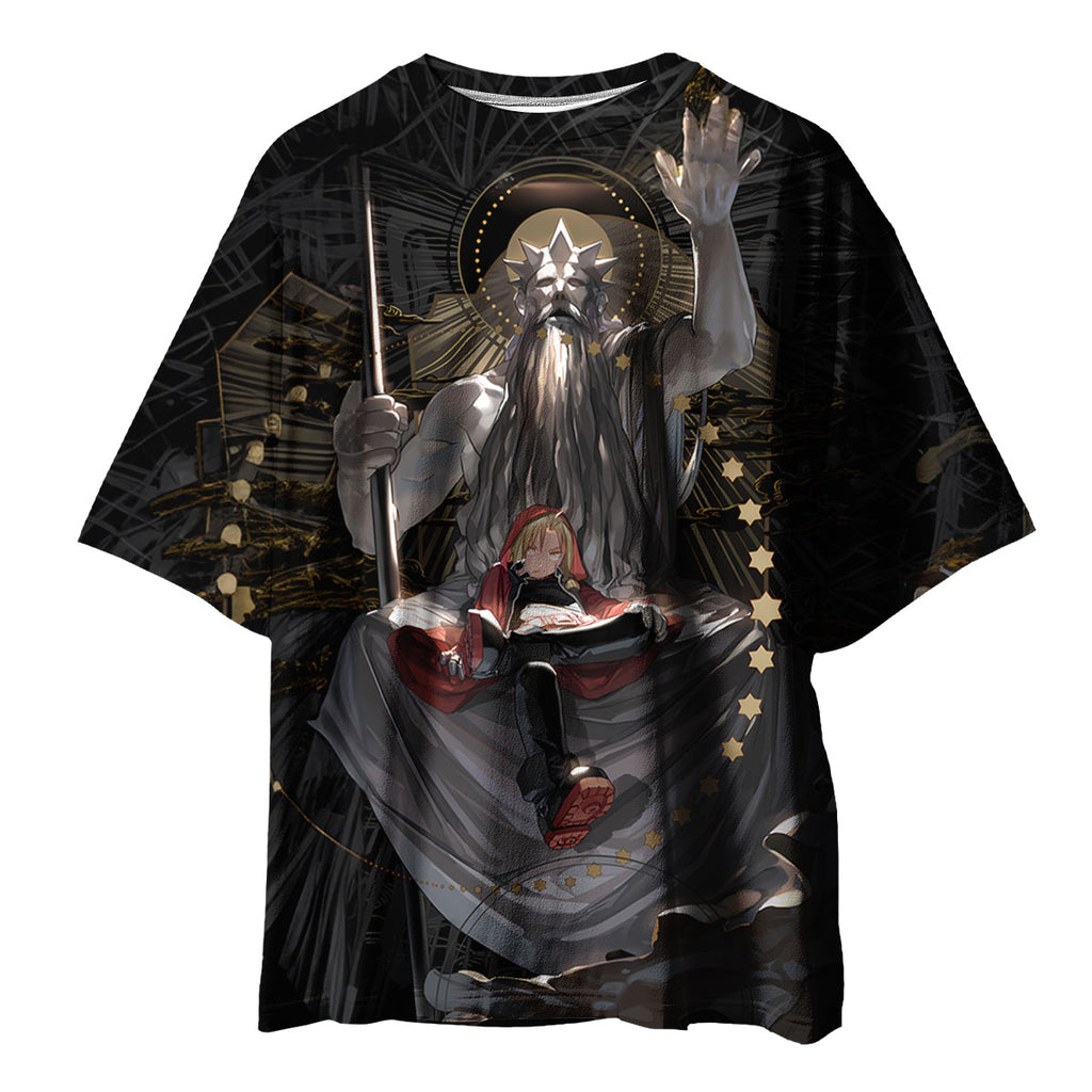 Fullmetal Alchemist Edward Sitting Divine Throne Anime Apparel