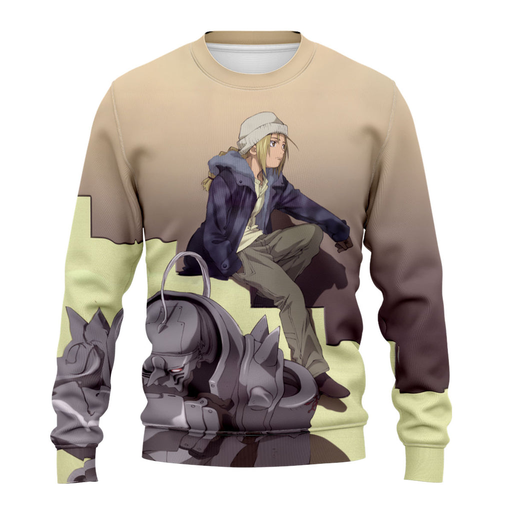 Fullmetal Alchemist Edward Sitting Steps Anime Apparel