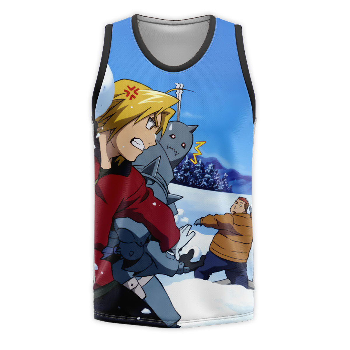 Fullmetal Alchemist Edward Snowball Fight Anime Apparel